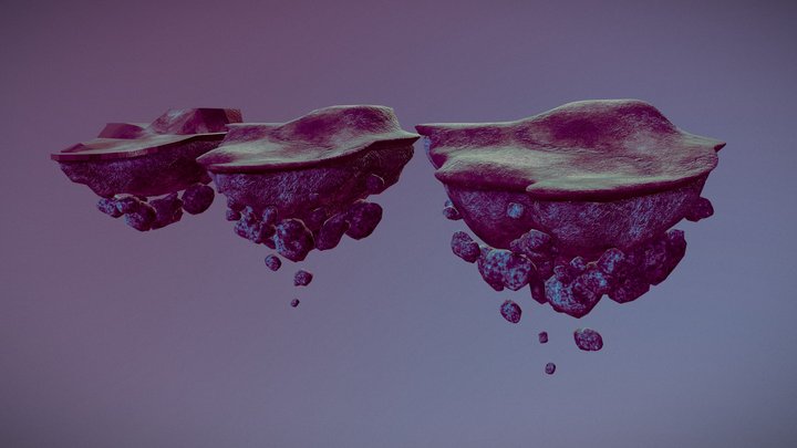 Island Bases - The Art of Flying 3D Model