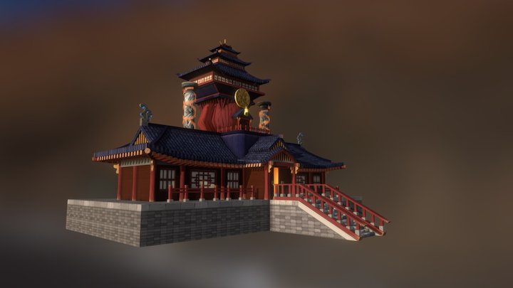 Asia  Chinese Temple 3D Model