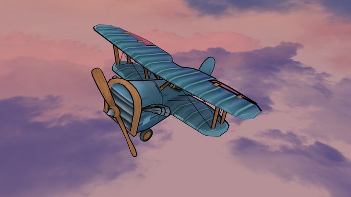 DAE Flying Circus | Stylized Avro Baby 534 3D Model