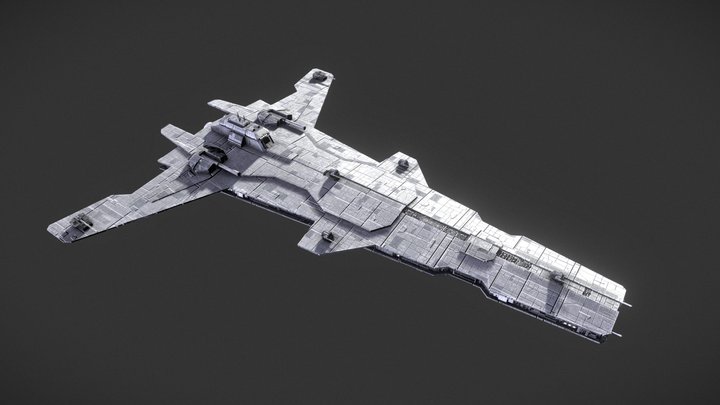 Victory 2 Class Frigate 3D Model