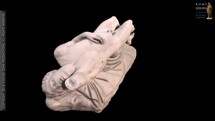 3D rendering of Niobid male (4th century group)