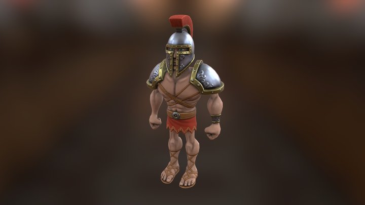 Spartan Warrior 3D Model