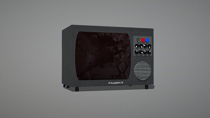 Сломанный телевизор 3D Model
