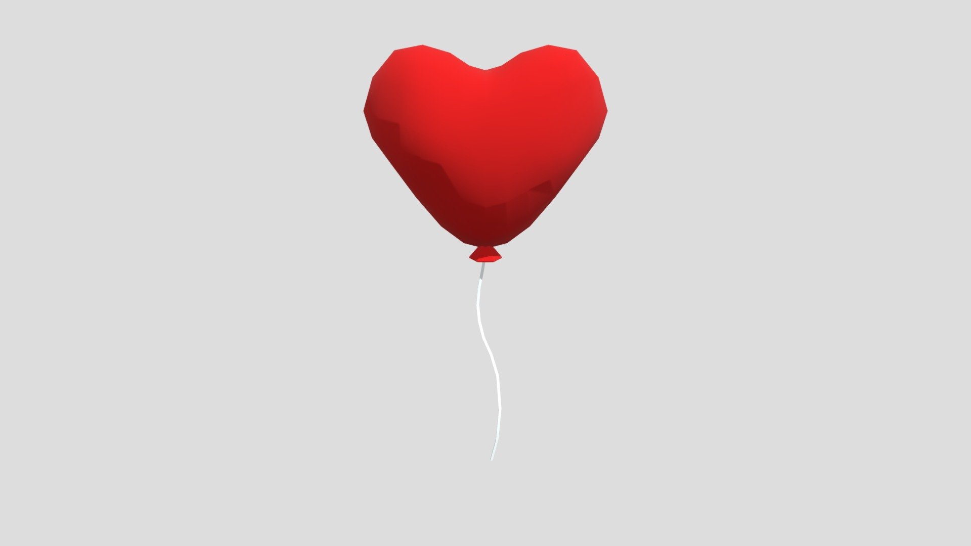 red heart balloon
