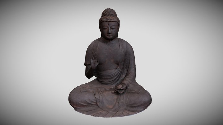 木造薬師如来坐像 3D Model