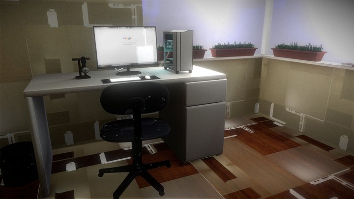 Ultimate Computer Setup for Gaming 3D Model