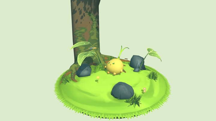 Onion Shrub 3D Model