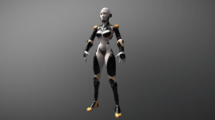 Android Girl 3D Model