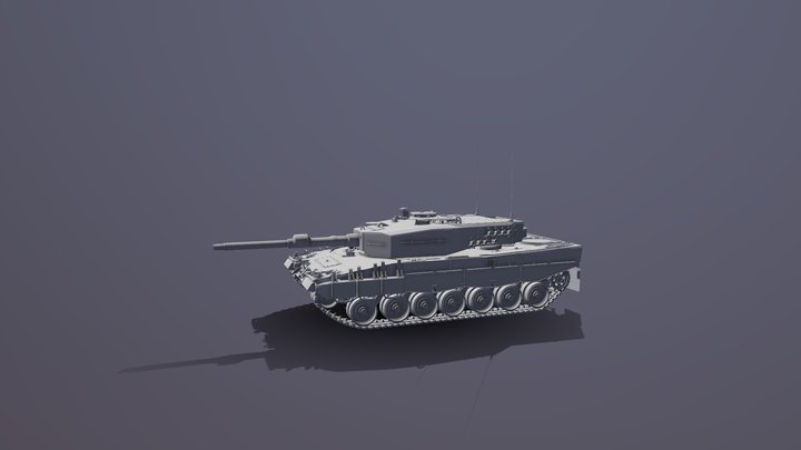 Leopard2A4 3D Model