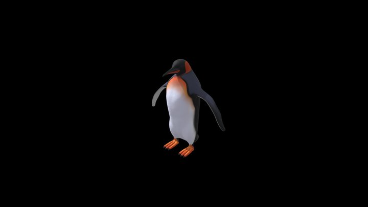Penguin 🐧 King 3D Model