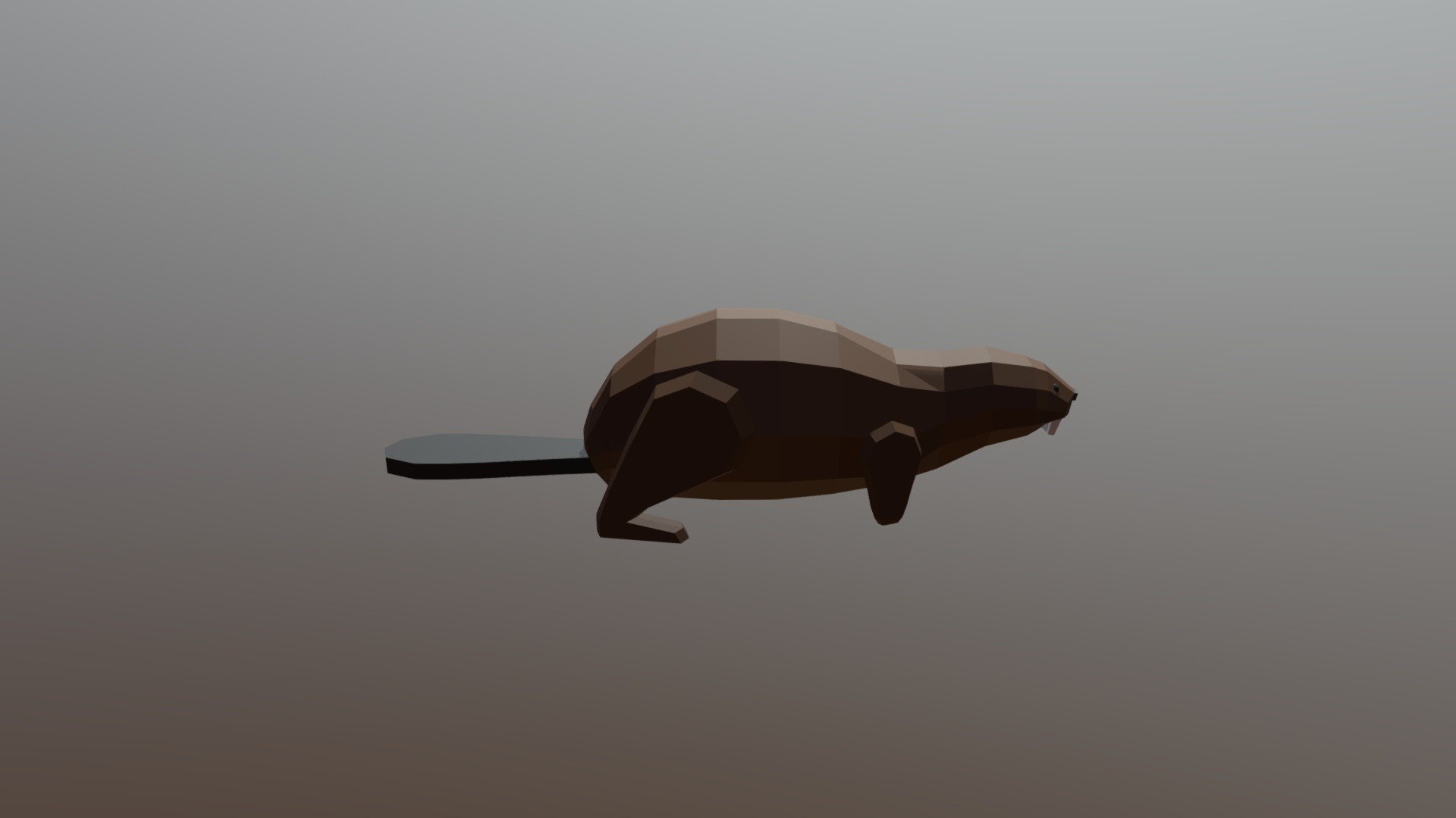 Low-poly Beaver