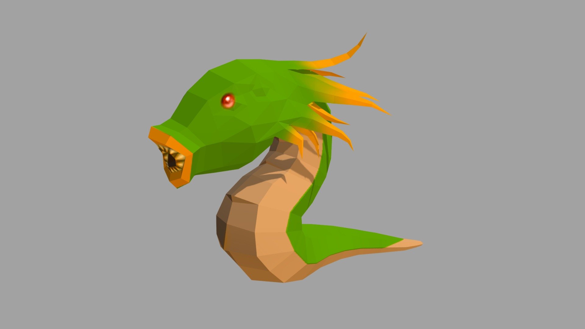 Snake Monster - 3D Model by Homorostudio