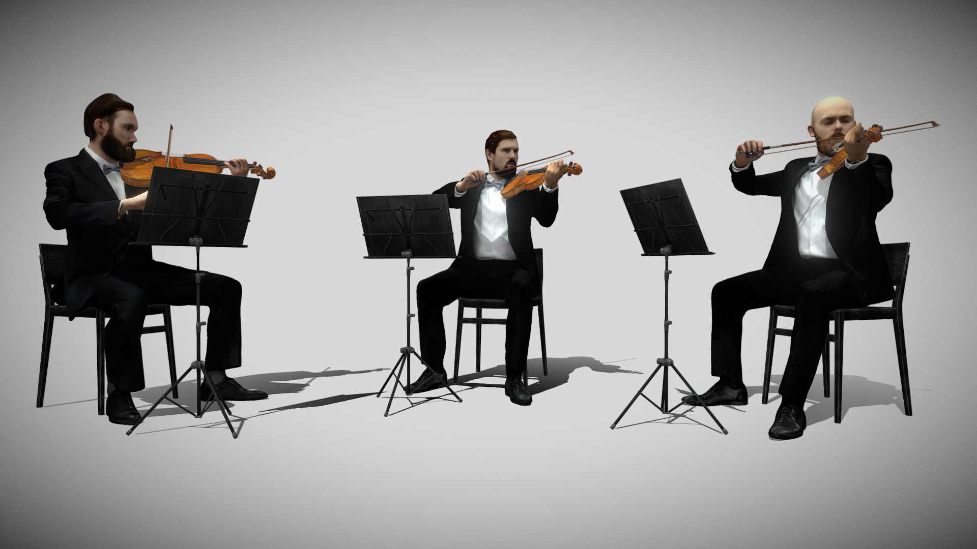 3d Scan Violin Trio Buy Royalty Free 3d Model By Bonboniere3d Office [0beb57a] Sketchfab