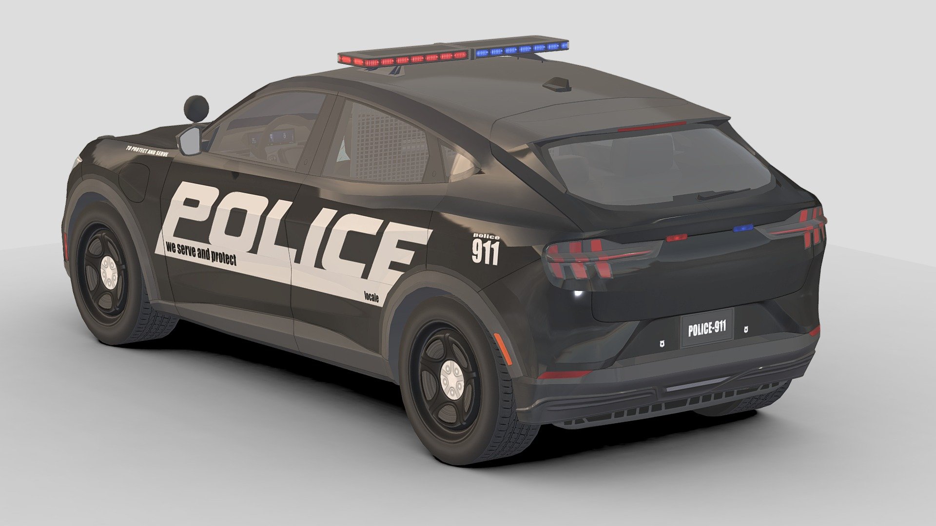 Police Car # 6 - 3D model by Sidra (@Sidramax) [0beb7fa] - Sketchfab