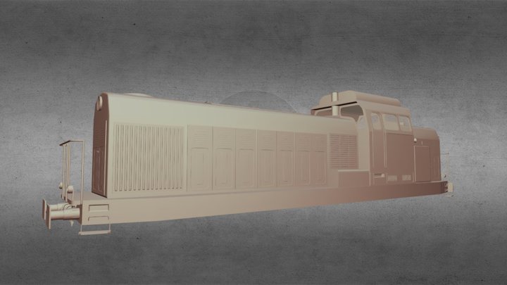 Locomotive LDH-1250CP Draft 01 3D Model