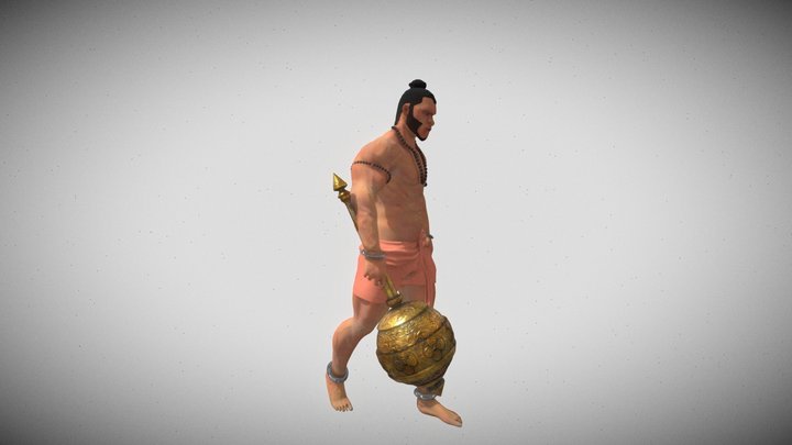 hanuman rig 3d model 3D Model