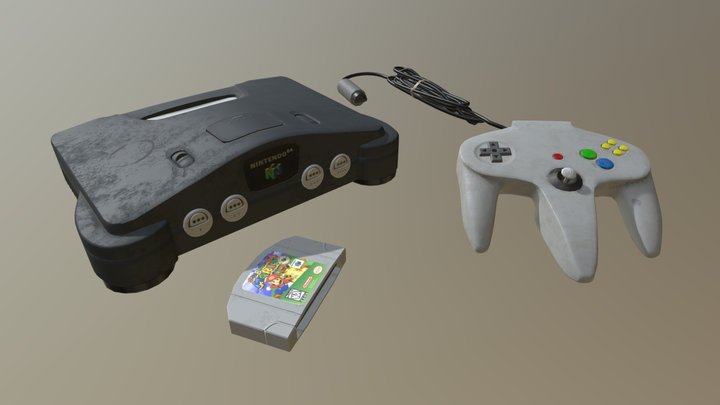 Nintendo 64 3D Model