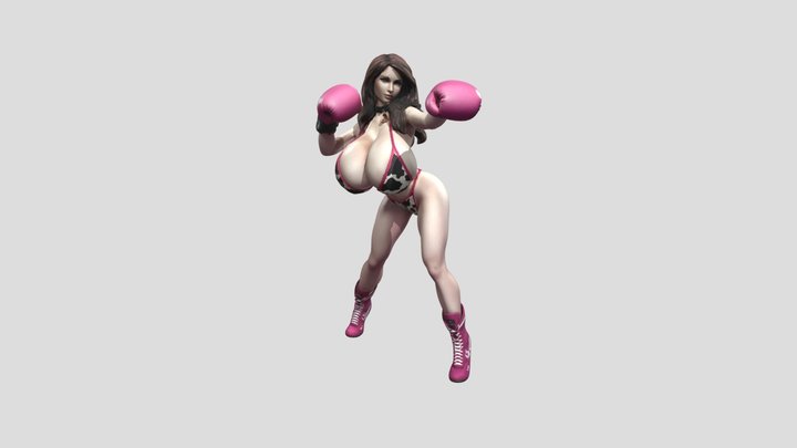 Cowprint Ring Warrior 3D Model