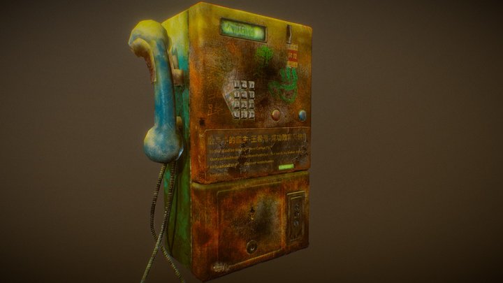 public phone 3D Model