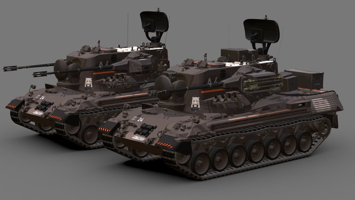 Gepard 1A1 / 1A2 | Retasnas 3D Model
