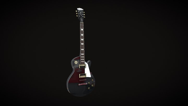 Gibson Les paul custom Deep Dark 3D Model