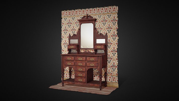 Victorian dressing table 3D Model