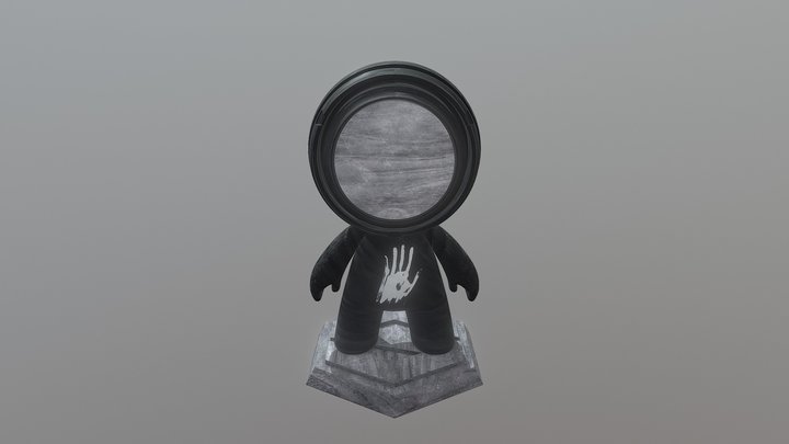 Old Wood Astronaut 3D Model