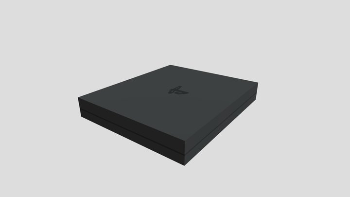 Low poly PS4 3D Model