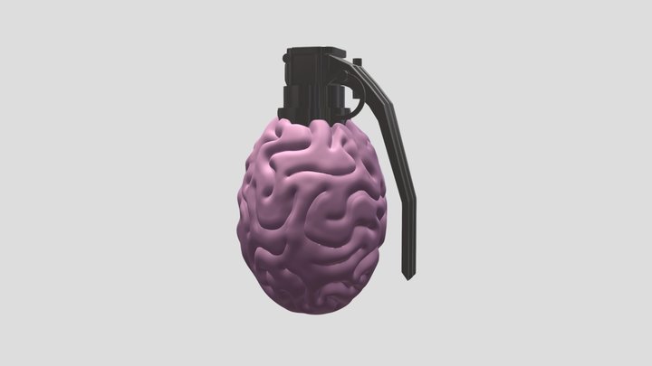 Brain Granade 3D Model