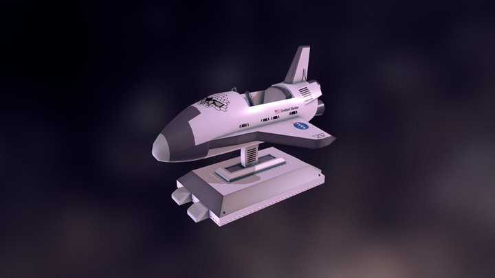 Spaceship Carousel - Discovery 3D Model
