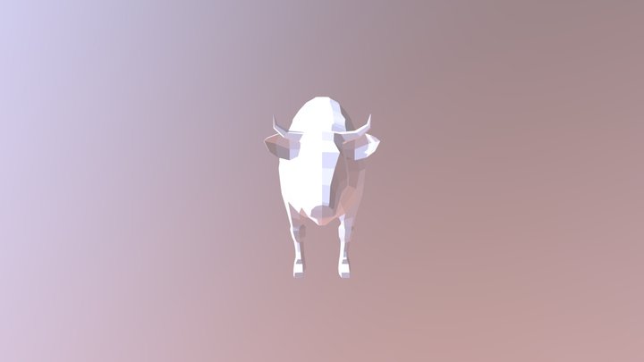 Simple Cow 3D Model