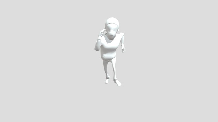 hello neighbor pre alpha man jump 3D Model