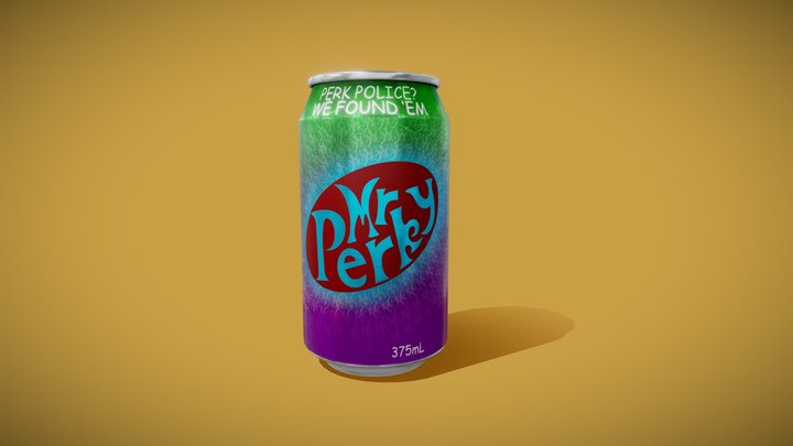 Soda Can (Mr Perky) 3D Model