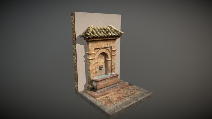 Fuente de El Cuervo de Sevilla 3D Model
