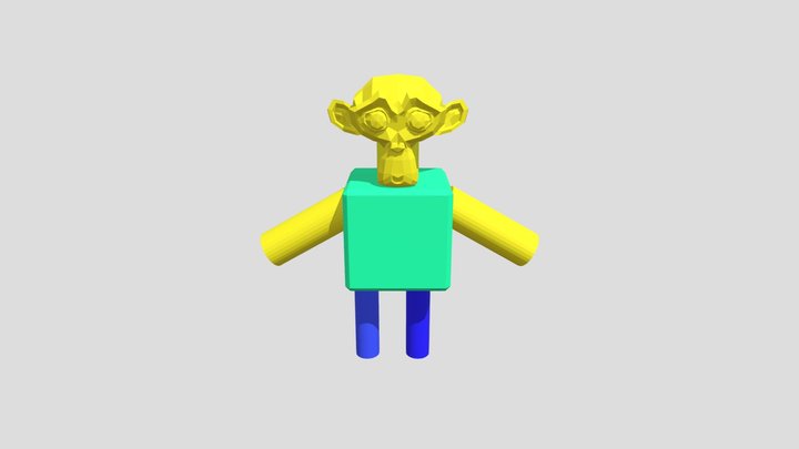 Noob for roblox free VR / AR / low-poly 3D model