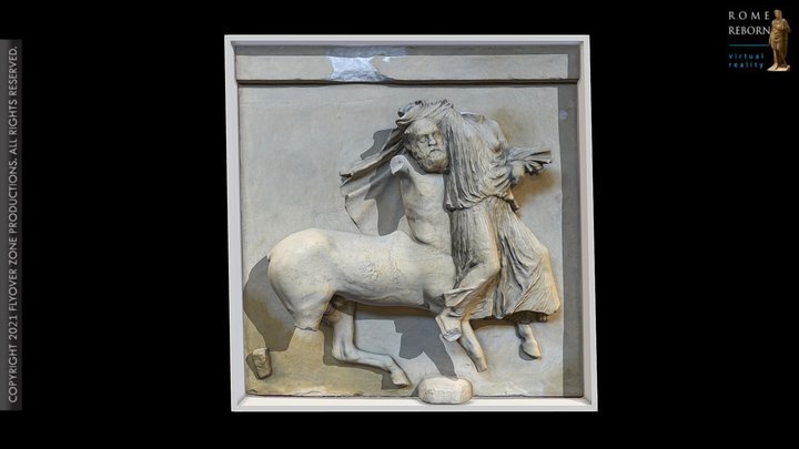 3D rendering of Metope South 29 (Parthenon)