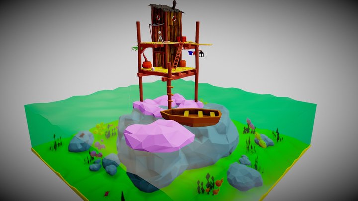 Oasis Environment 3D Model