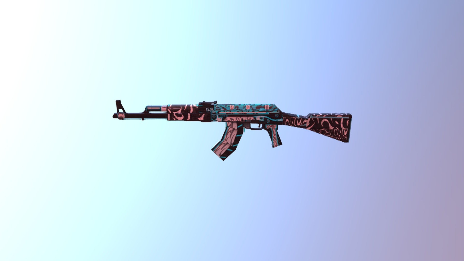 CSGO MC Skins/Models: AK47 - Frontsite Misty - 3D model by gamereplixer ...