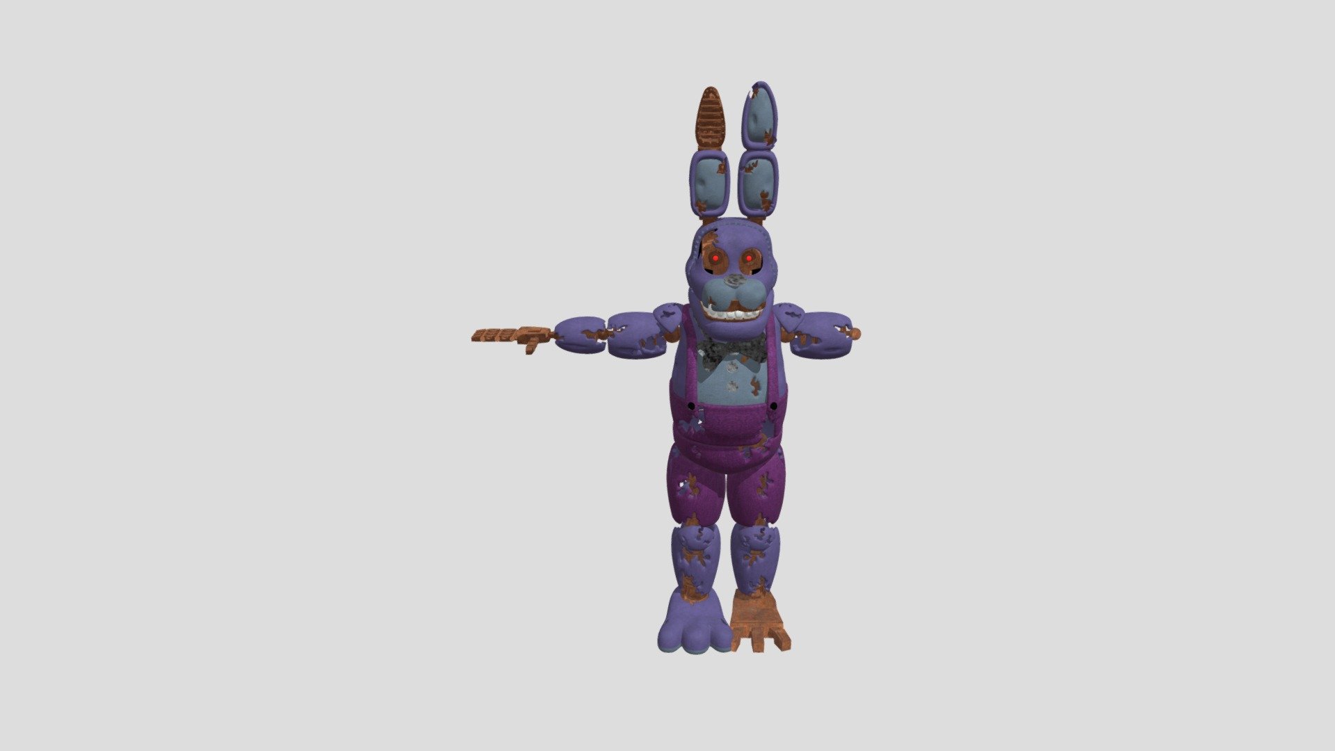 Stylized Withered Bonnie V3 - Download Free 3D model by animationfnafer ...