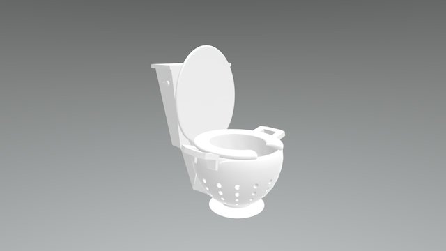 Colander Toilet 3D Model