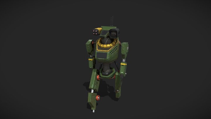 Juggernaut Humanoid Robot 3D Model
