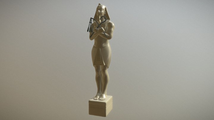 Pharaoh Statue 3D Model