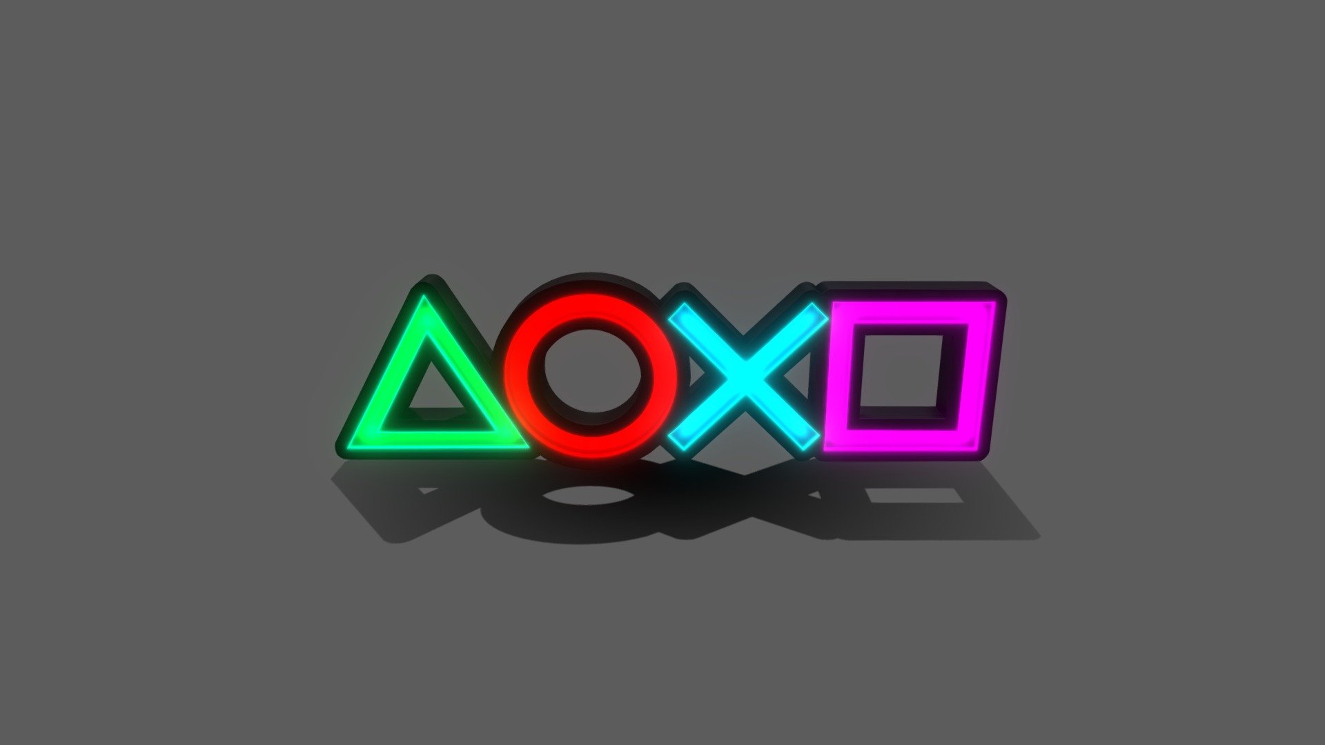 Playstation Lamp Symbols 3D Printing - Buy Royalty Free 3D model by ...