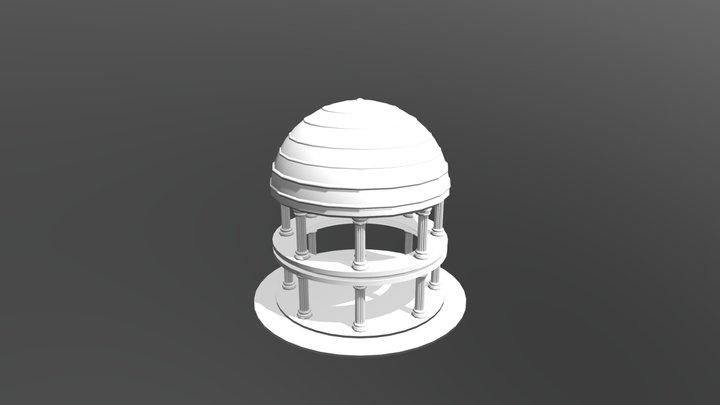 Doric Pillar Construct 3D Model