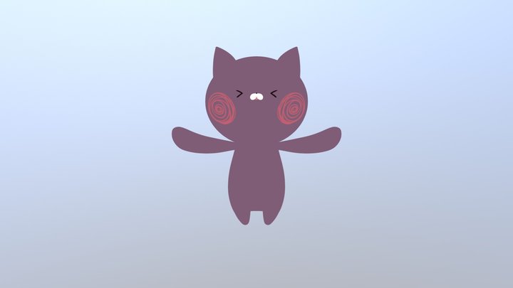 ぬいぐるみ　クロ 3D Model