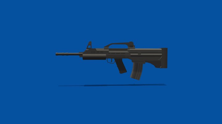 Pindad SS Bulpup ( SS-3 Bullpup ) 3D Model
