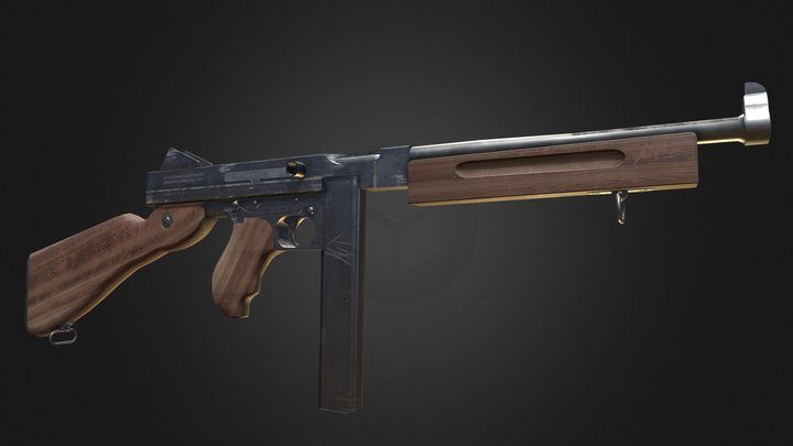Thompson M1A1 – Free 3D Model STL