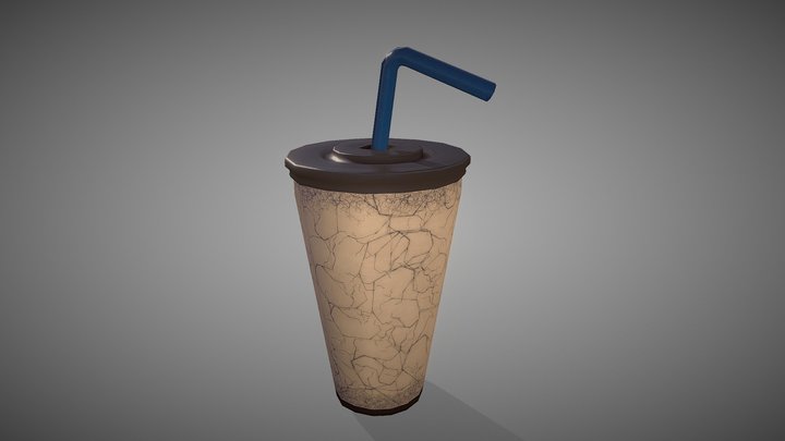 Paper Cup with Straw