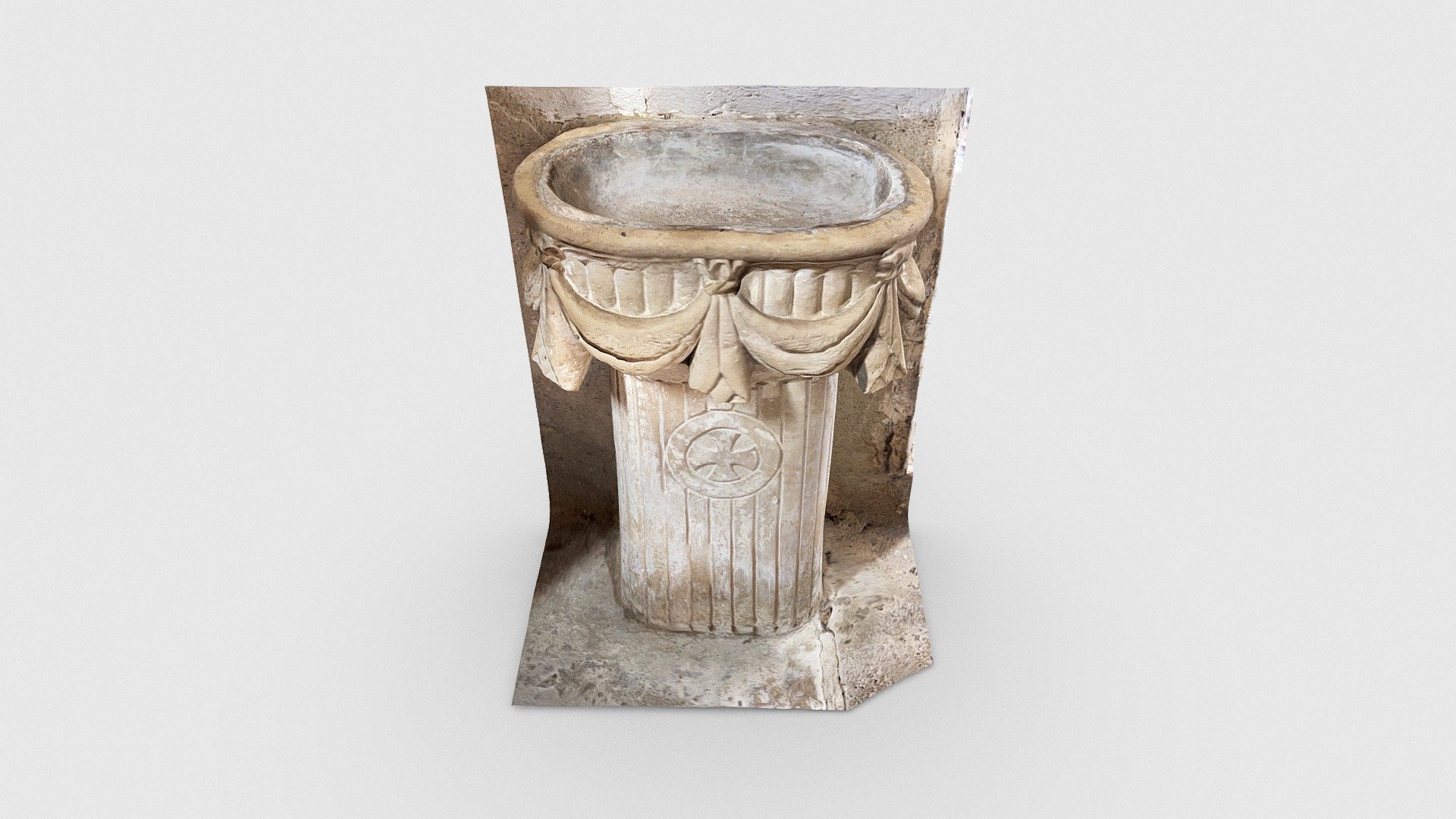 Stone stoup, 12th century