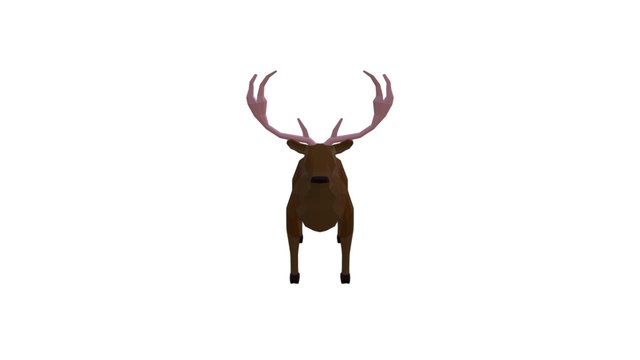 LowPoly Deer | LowPoly Hirsch 3D Model